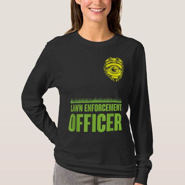 Funny Lawn Durchsetzungsreferent Mowing T-Shirt (Vorderseite)