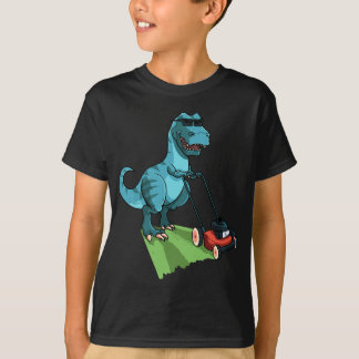 Funny Lawn Mower T-Rex Traktor Mowing Geschenk für T-Shirt