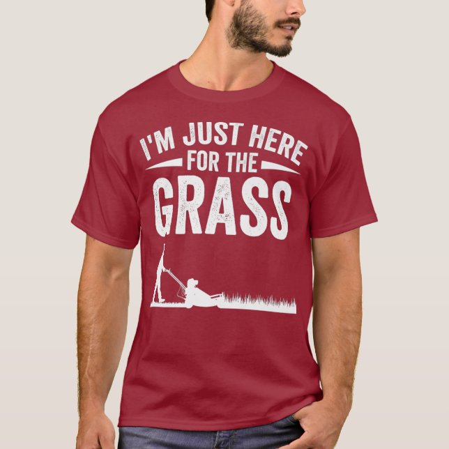 Funny Lawn Mowing Geschenk für Männer Landschaften T-Shirt (Vorderseite)