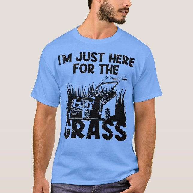 Funny Lawn Mowing Geschenk für Männer Landschaften T-Shirt (Vorderseite)