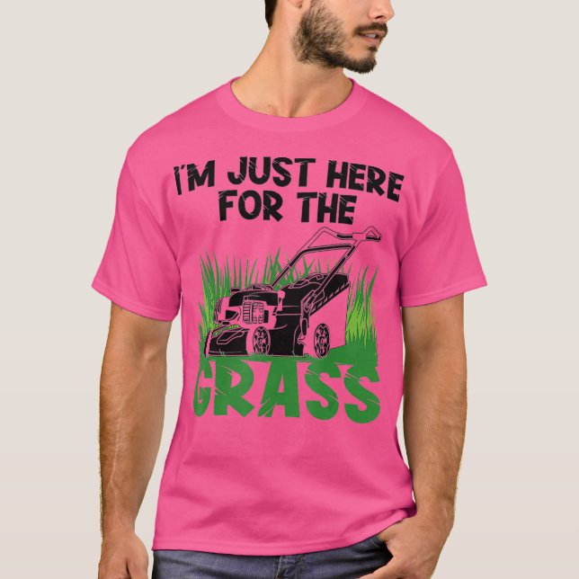 Funny Lawn Mowing Geschenk für Männer Landschaften T-Shirt (Vorderseite)