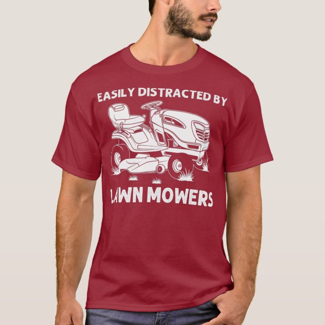 Funny Lawn Mowing Geschenk Männer Frauen Rasenmähe T-Shirt (Vorderseite)