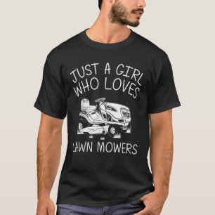 Funny Lawn Mowing Gift Girls Kinder Rasenmäher Bau T-Shirt