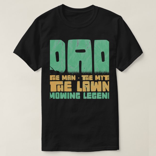 Funny Lawn Mowing Vater Pater Caretaker Gr T-Shirt (Design vorne)