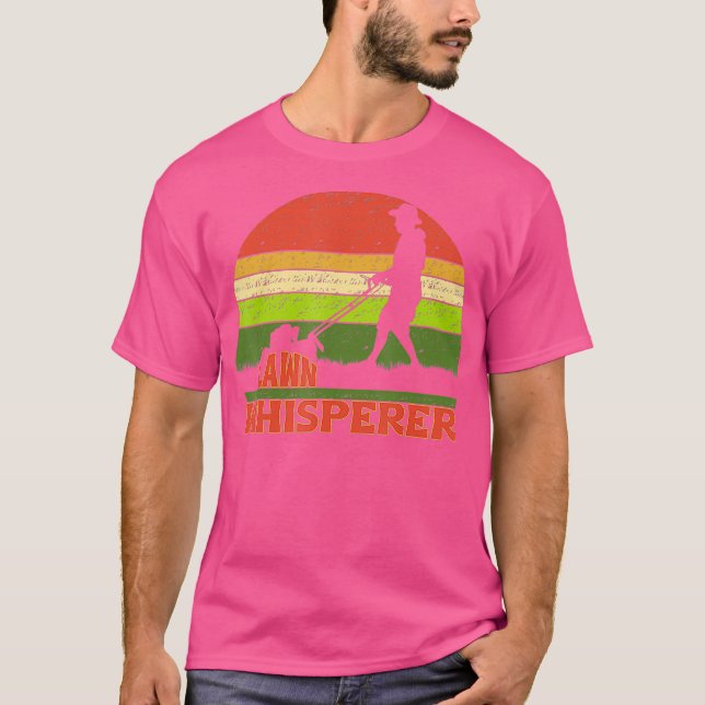 Funny Lawn Whisperer Mowing Geschenk Landscaping T-Shirt (Vorderseite)
