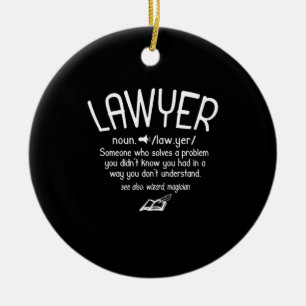 Funny Lawyer Definition Keramik Ornament