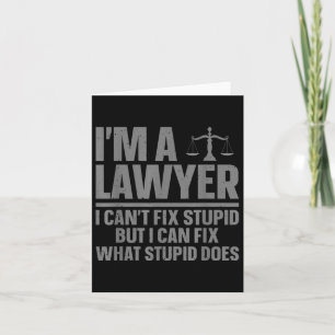 Funny Lawyer Design for Men Women Law School Attor Karte
