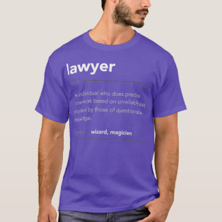 Funny Lawyer Geschenk Funny Definition Job Cool An T-Shirt