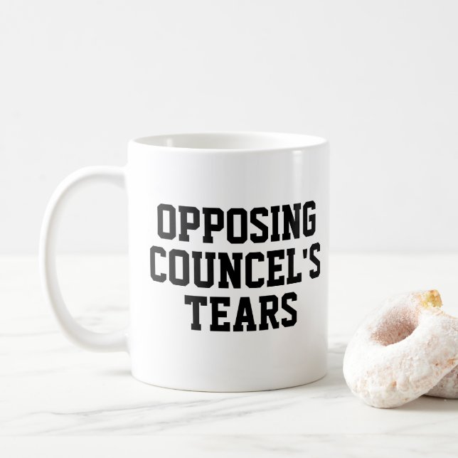 Funny Lawyer Geschenk für Anwalt Coffee Tasse (Mit Donut)