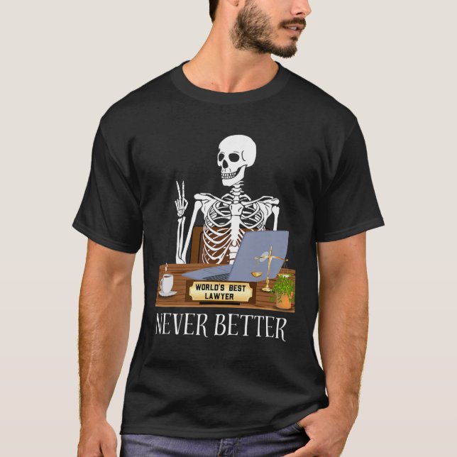 Funny Lawyer Halloween T-Shirt (Vorderseite)