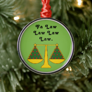 Funny Lawyer Holiday Geschenk Ornament Aus Metall