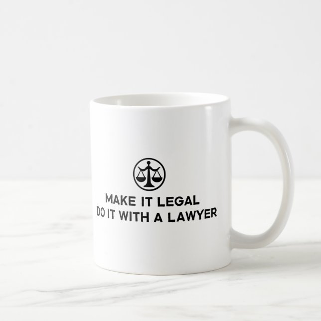 Funny Lawyer Kaffeetasse (Rechts)