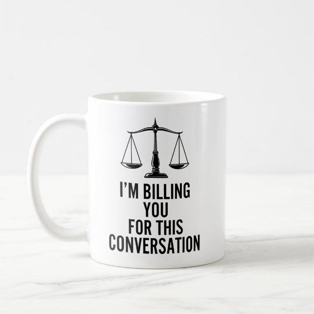 Funny Lawyer Kaffeetasse (Links)