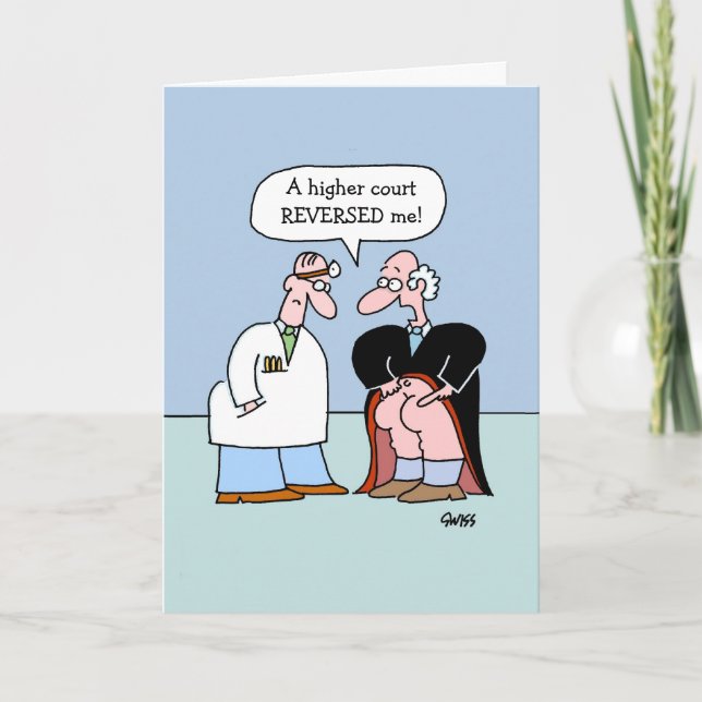 Funny Lawyer Law Office Birthday Card Karte (Vorderseite)