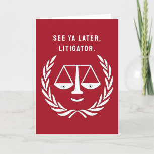 Funny Lawyer Law School Grad Karte
