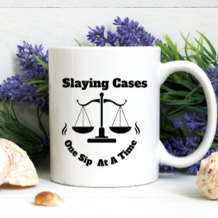Funny Lawyer Slaying Hüllen Zweifarbige Tasse