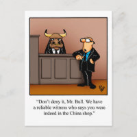 Funny Lawyer Spaß Postcard