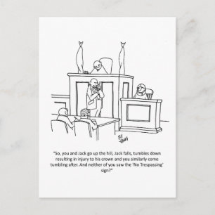 Funny Lawyer Spaß Postcard Postkarte