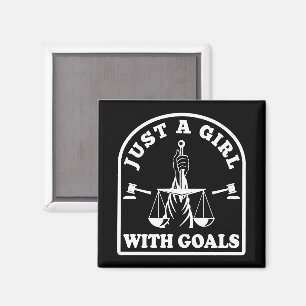 Funny Lawyer Student nur ein Mädchen mit Goals Anw Magnet