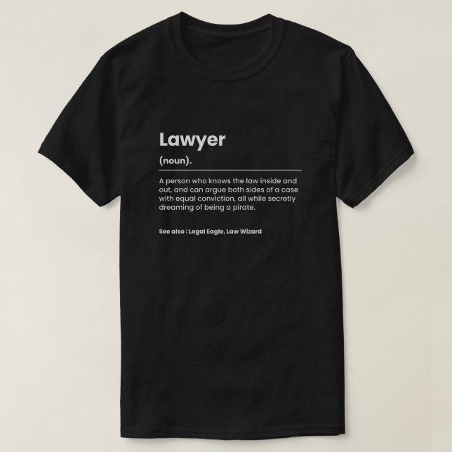 Funny Lawyer T-Shirt (Design vorne)