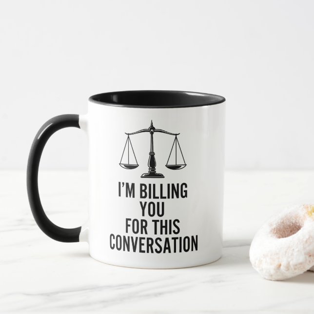 Funny Lawyer Tasse (Mit Donut)