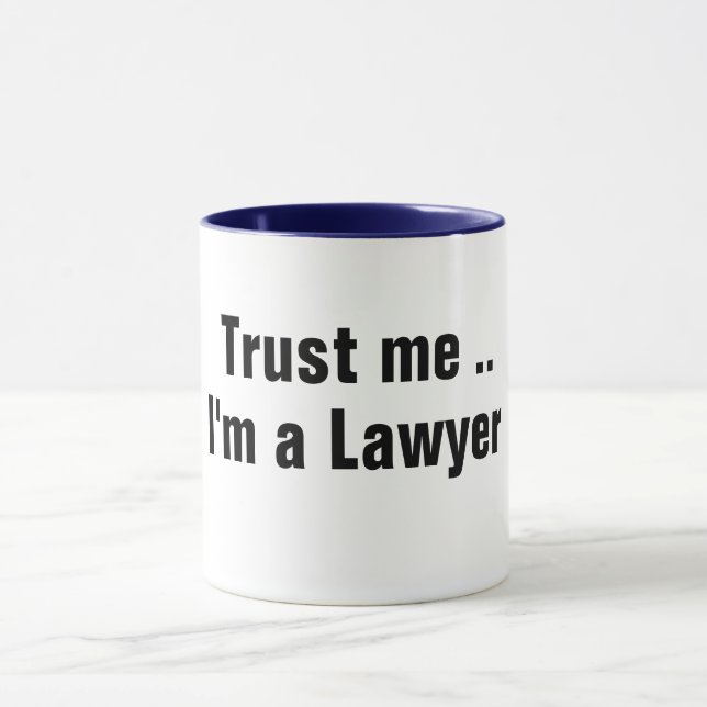 Funny Lawyer Tasse - Individualisierbares Geschenk (Zentrum)