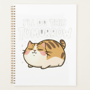 Funny Lazy Cat - Ich mache das morgen Planer