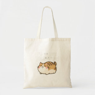Funny Lazy Cat - Ich mache das morgen Tragetasche