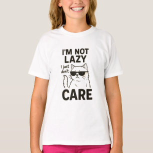 "Funny Lazy Cat Shirt - Ich bin nicht zufällig, ab