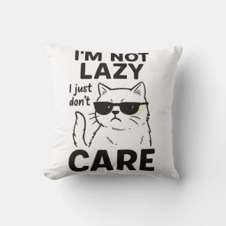 "Funny Lazy Cat Shirt - Ich bin nicht zufällig, ab Kissen