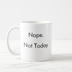 Funny Lazy Genius Nope Energy Coffee Tasse
