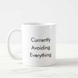 Funny Lazy Genius vermeidet alles Kaffee Tasse