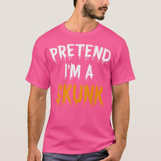 Funny Lazy Halloween, so als wäre ich ein Skunk T-Shirt
