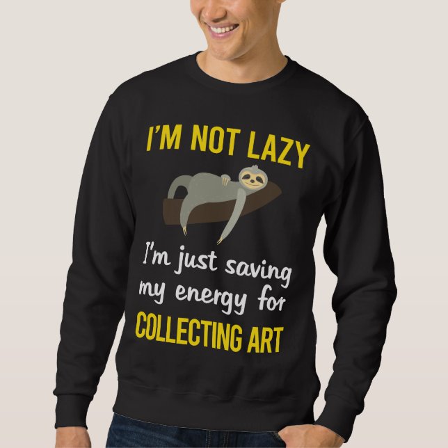 Funny Lazy Sloth Art Collection Sweatshirt (Vorderseite)