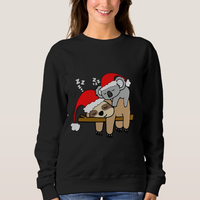 Funny Lazy Sloth Bakoala Mama Bear Sweatshirt (Vorderseite)