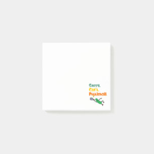 Funny Leaping Pickle Sorry Can't Pickleball Post-it Klebezettel