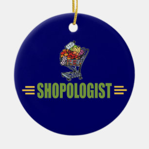 Funny Lebensmittelgeschäft Keramik Ornament