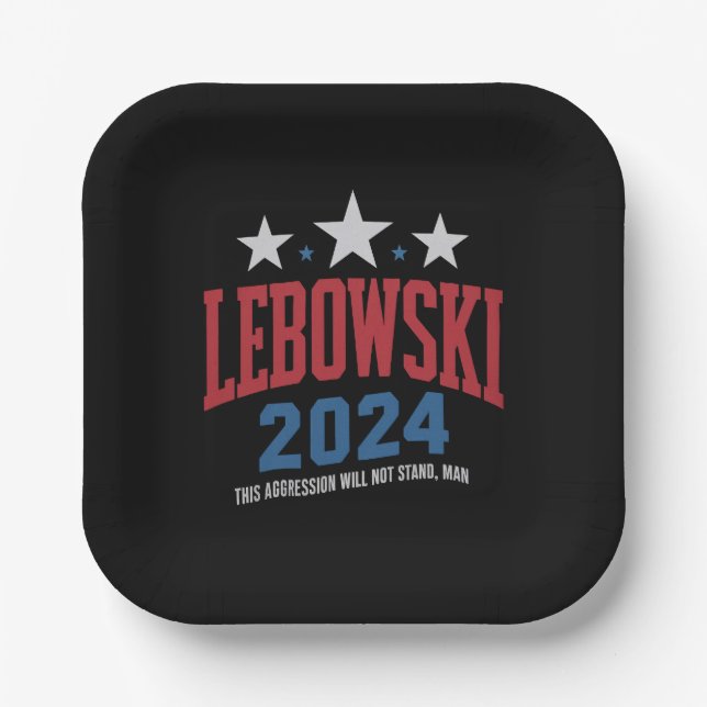 Funny Lebowski - Wahl 2024 Pappteller (Vorderseite)