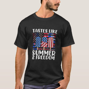 Funny lecker wie Freedom Red White Blue 4th of Ju T-Shirt