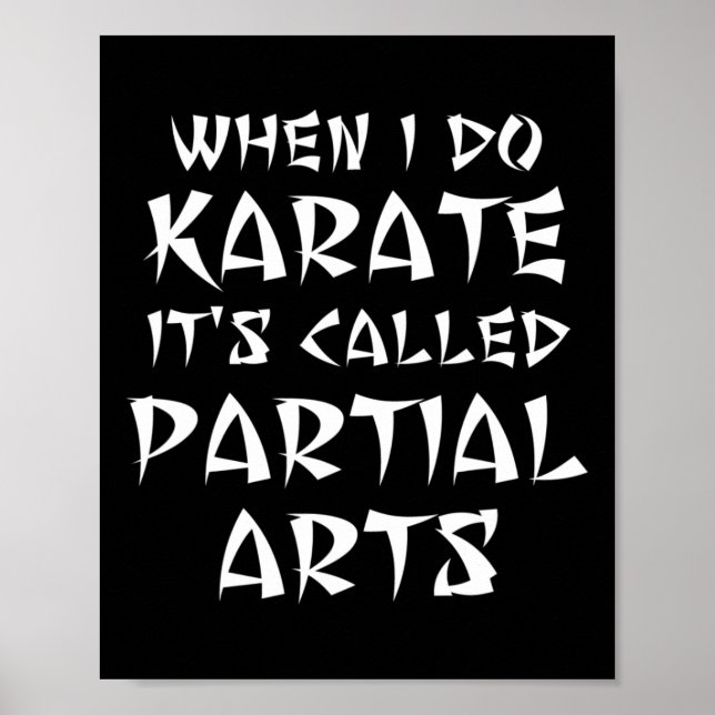 Funny Leg Arm Foot Amputee Karate Martial Partial Poster (Vorne)