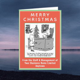 Funny Legal and Law Christmas Card mit QR Code Feiertagskarte