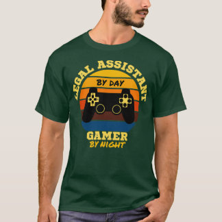 Funny Legal Assistant Gaming Vintage Videospiele T-Shirt