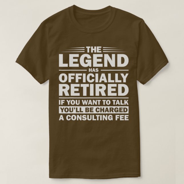 Funny Legend hat das Geschenk Retiree m T-Shirt (Design vorne)