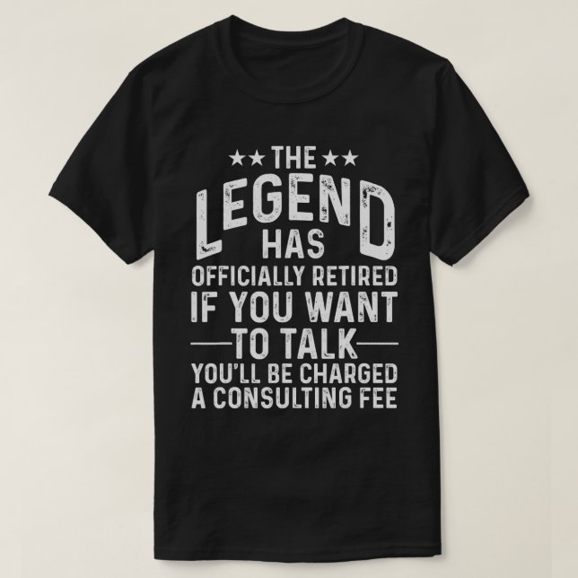 Funny Legend hat das Geschenk Retiree m T-Shirt (Design vorne)