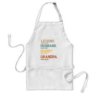 Funny Legend Husband Daddy Grandpa Custom Schürze