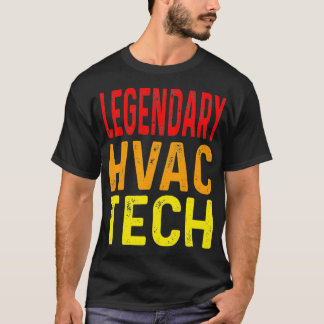 Funny Legendary HVAC Tech Heiztechnik Kühltechnik T-Shirt
