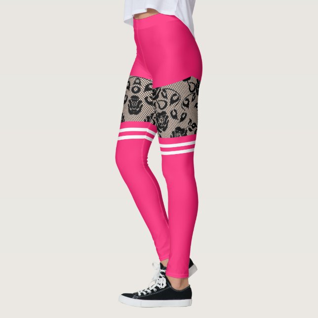 Funny Leggings Imitate Lace Fishnet Socks and Shor (Links)