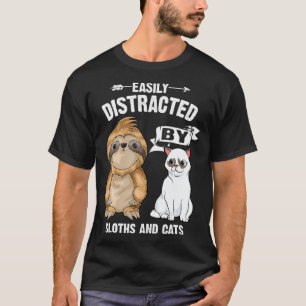 Funny leicht abgelenkt Sloth Geschenk Männer Fraue T-Shirt