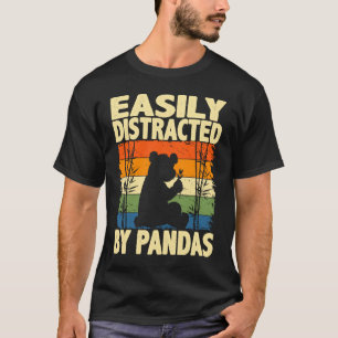 Funny leicht abgelenkt von Pandas, Süße Tier Lov T-Shirt