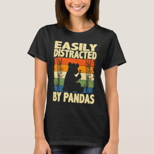 Funny leicht abgelenkt von Pandas, Süße Tier Lov T-Shirt